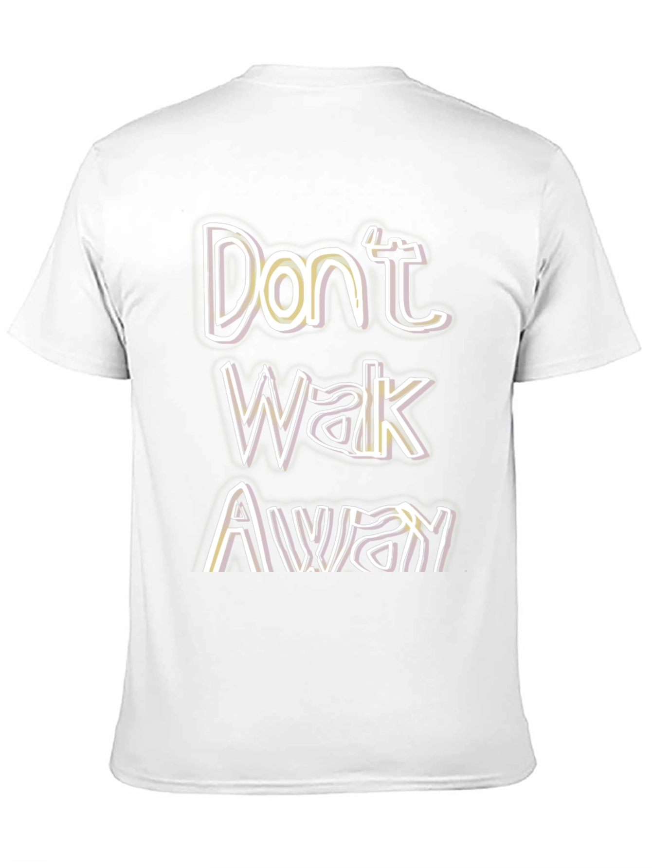 Dont Walk Away Graphic Tee - Casual Black T-Shirt