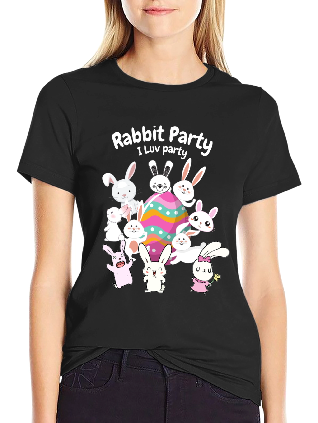 Rabbit Party Easter T-Shirt