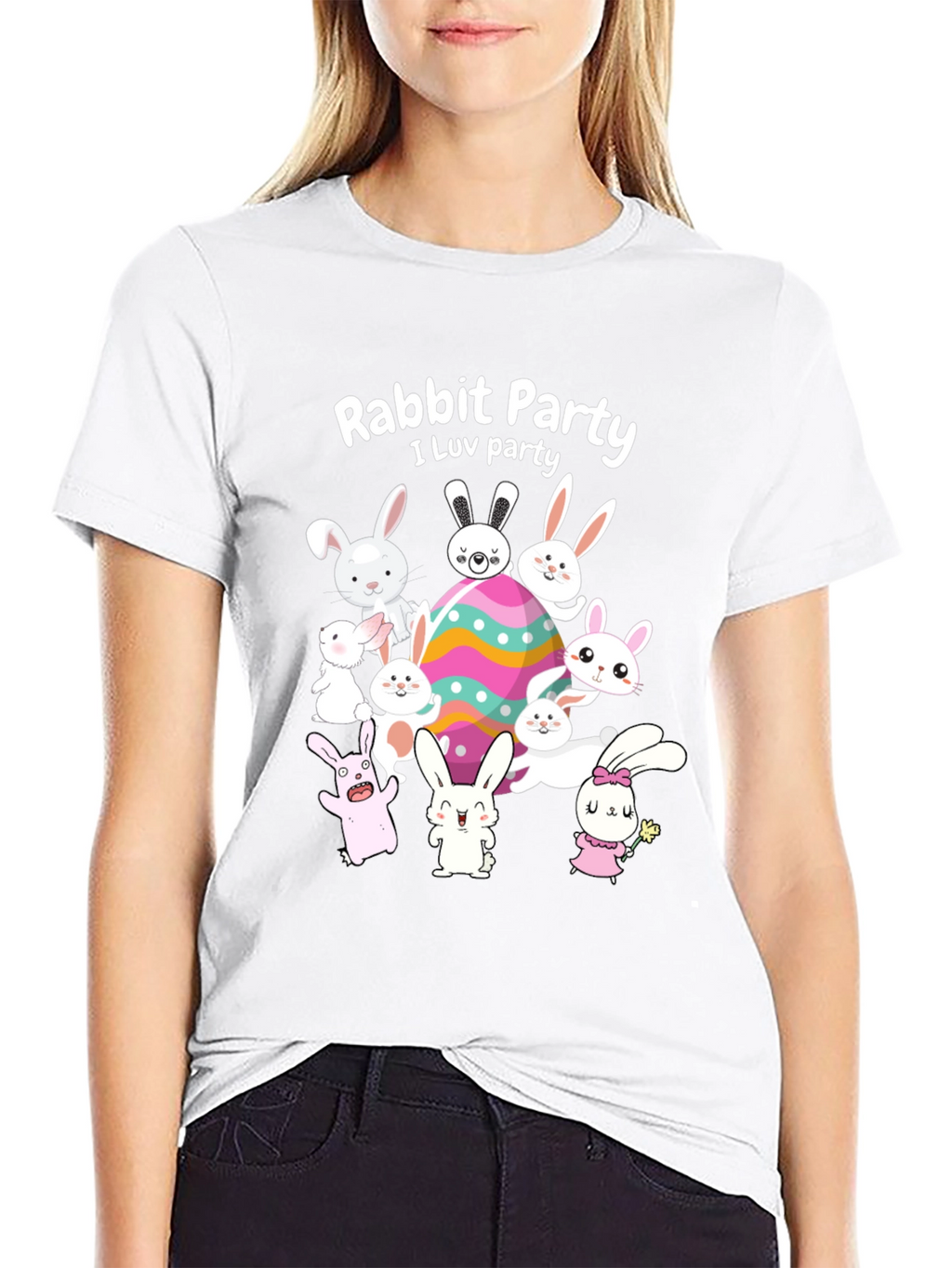 Rabbit Party Easter T-Shirt