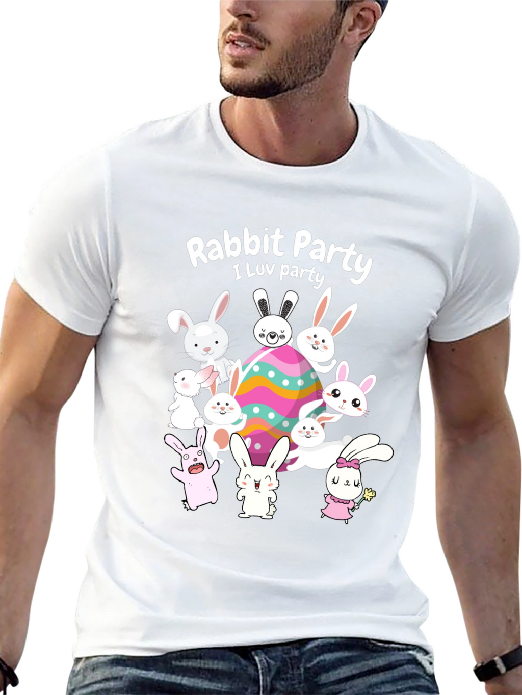 Rabbit Party Easter T-Shirt