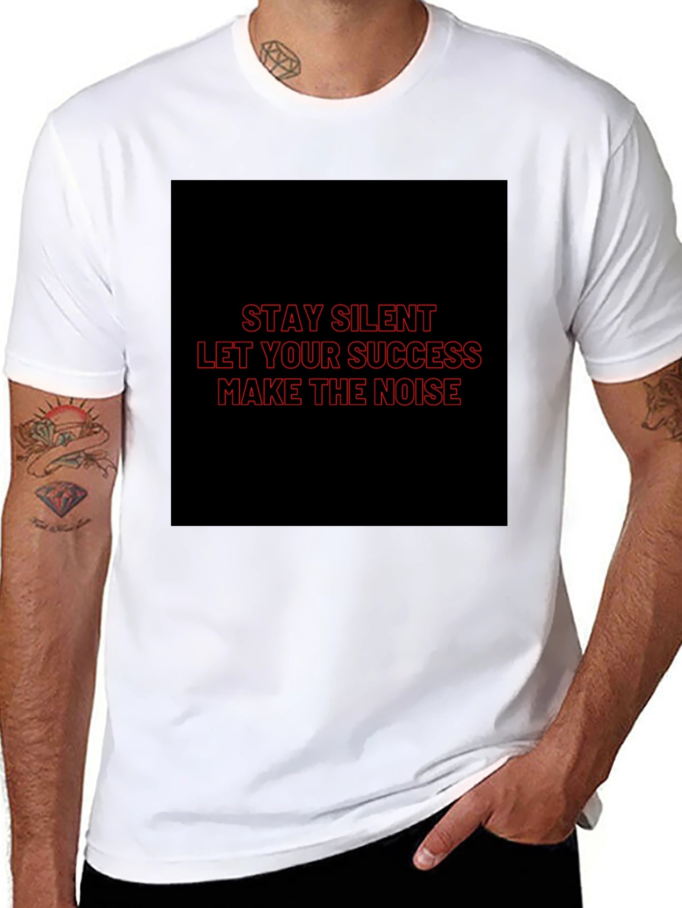 Motivational Stay Silent Graphic T-Shirt