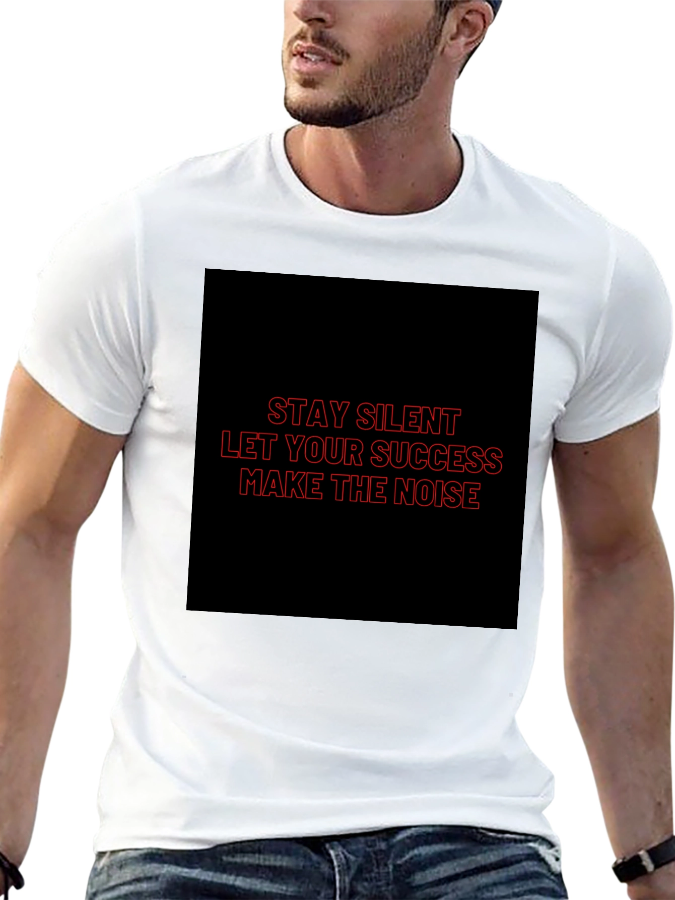 Motivational Stay Silent Graphic T-Shirt