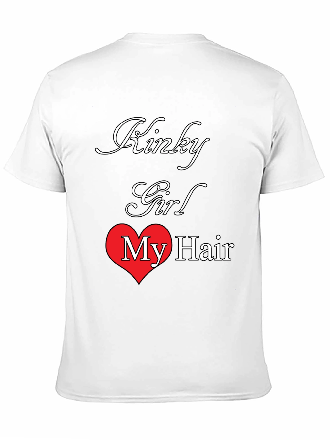 Kinky Girl My Hair Tee - Unique Graphic T-Shirt