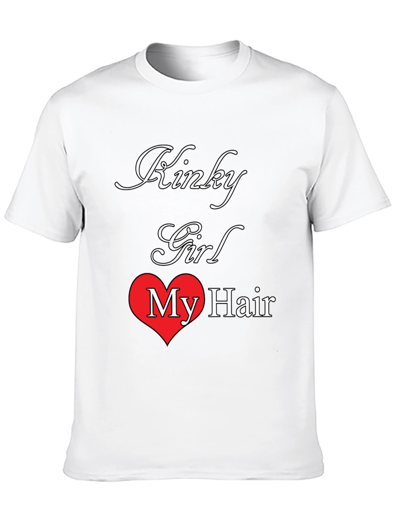 Kinky Girl My Hair Tee - Unique Graphic T-Shirt