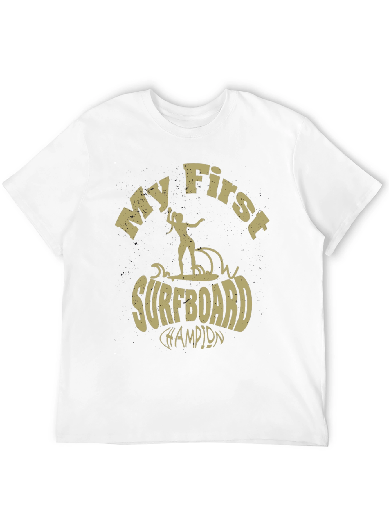 My First Surfboard Champion Black T-Shirt