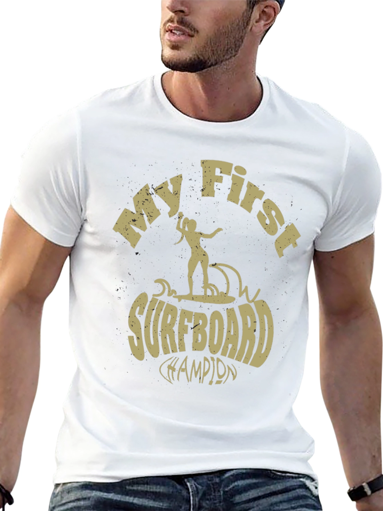 My First Surfboard Champion Black T-Shirt