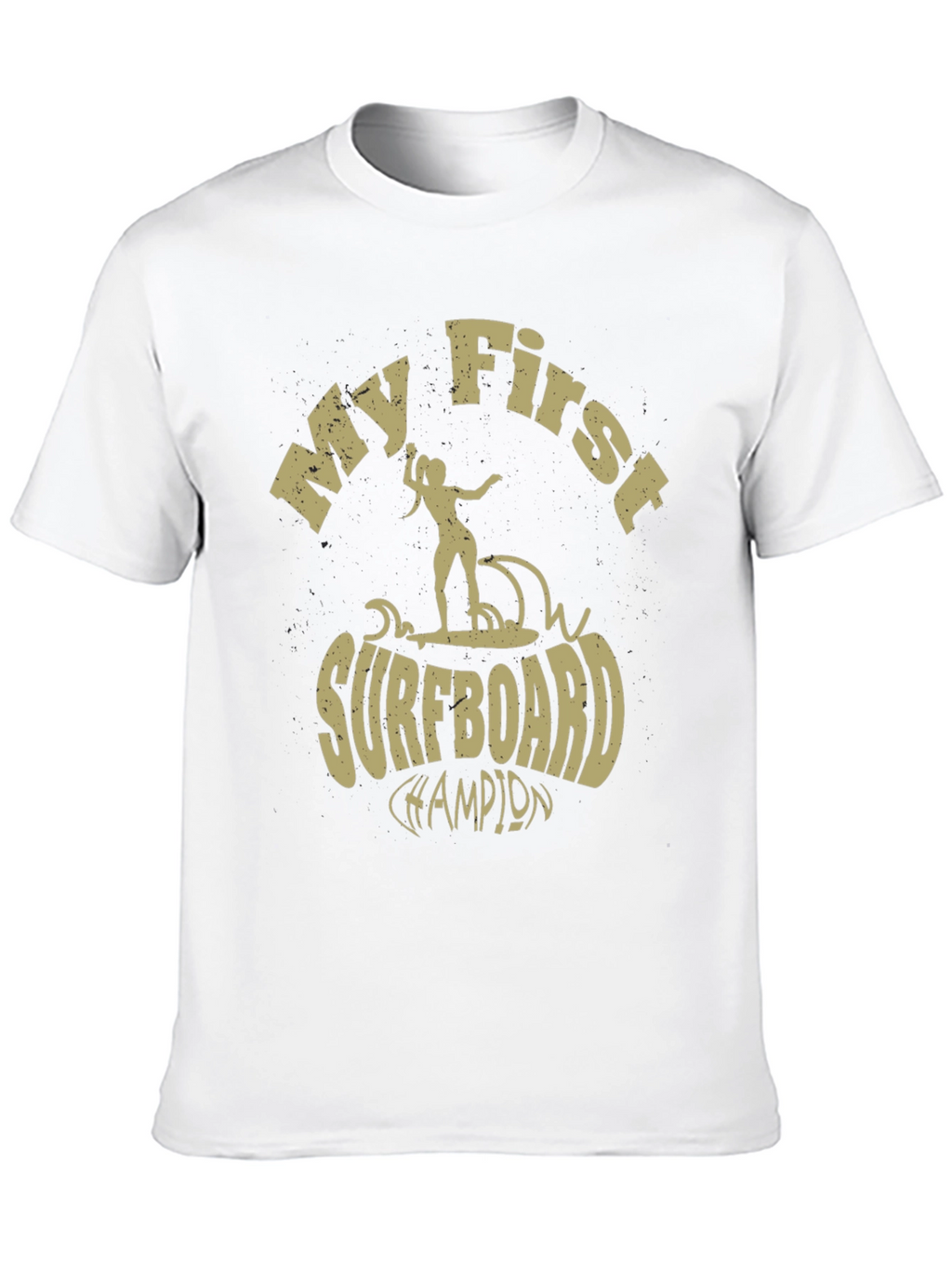 My First Surfboard Champion Black T-Shirt