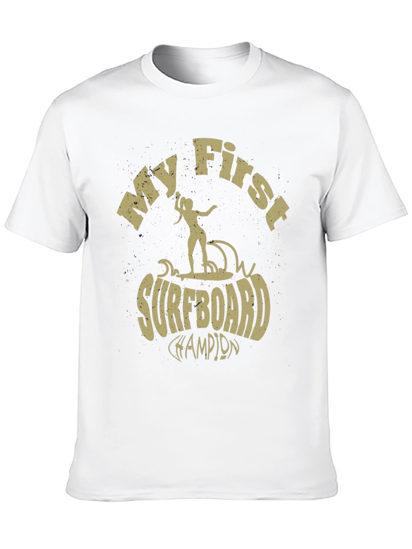 My First Surfboard Champion Black T-Shirt