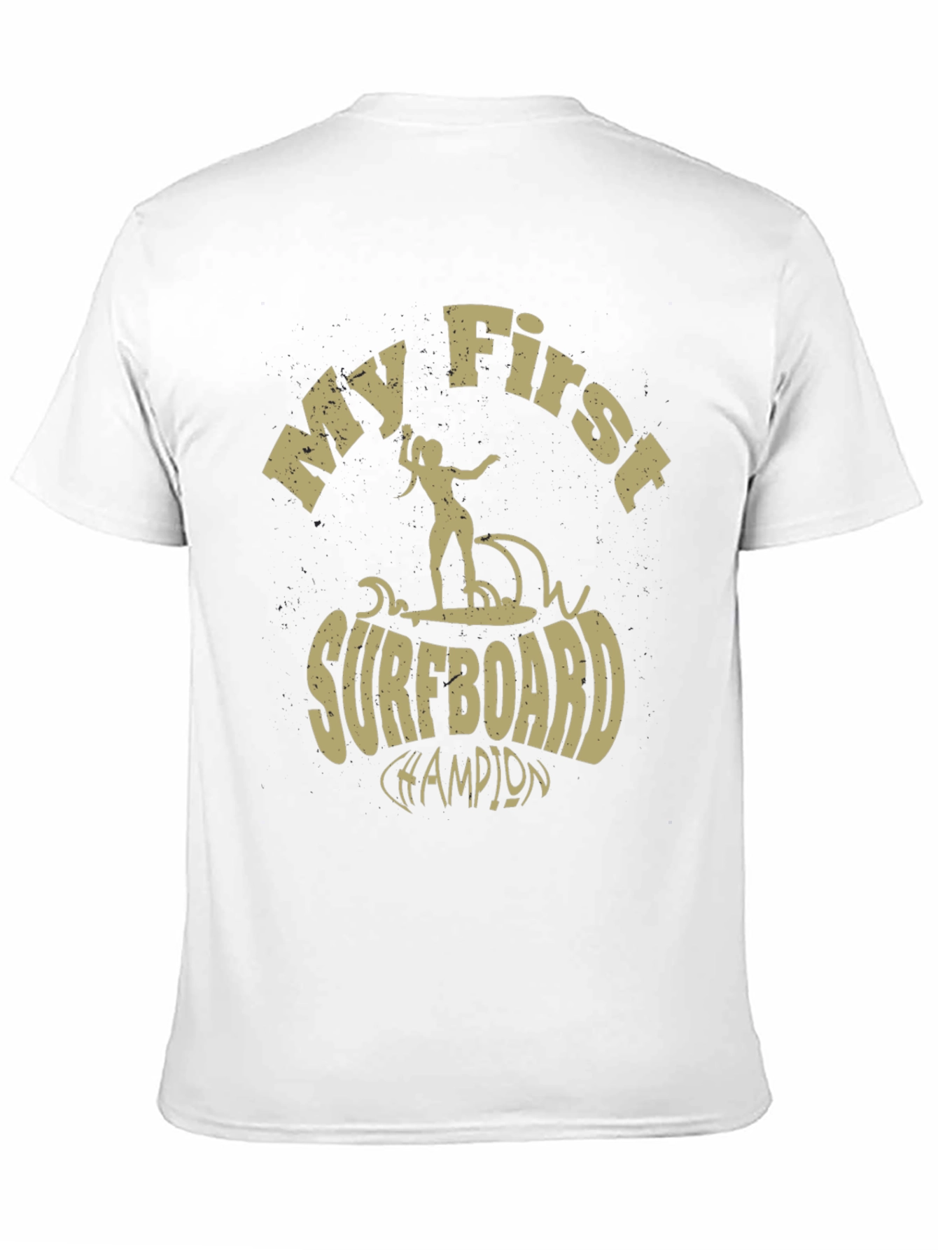 My First Surfboard Champion Black T-Shirt