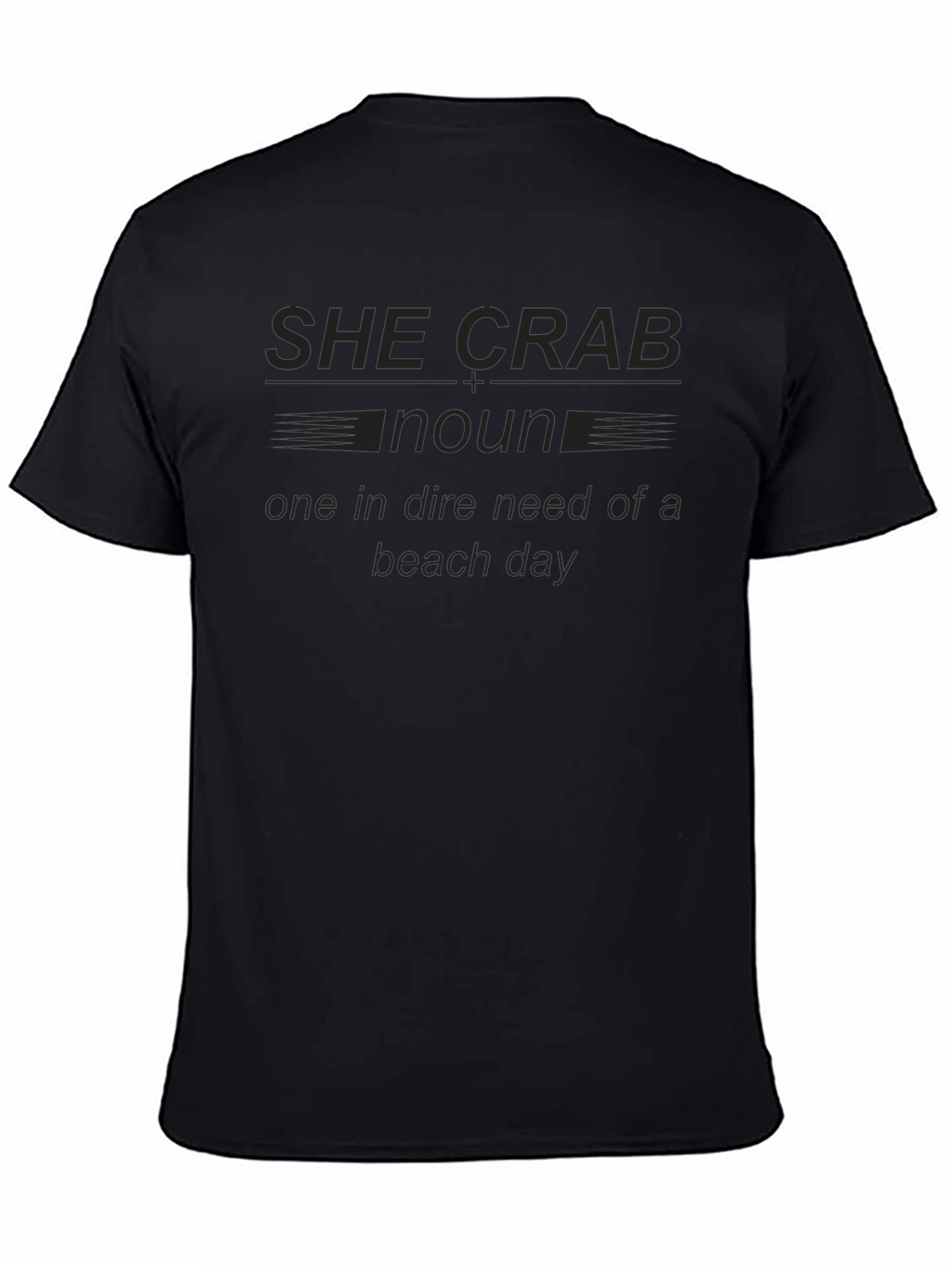 She Crab Noun Beach Day T-Shirt
