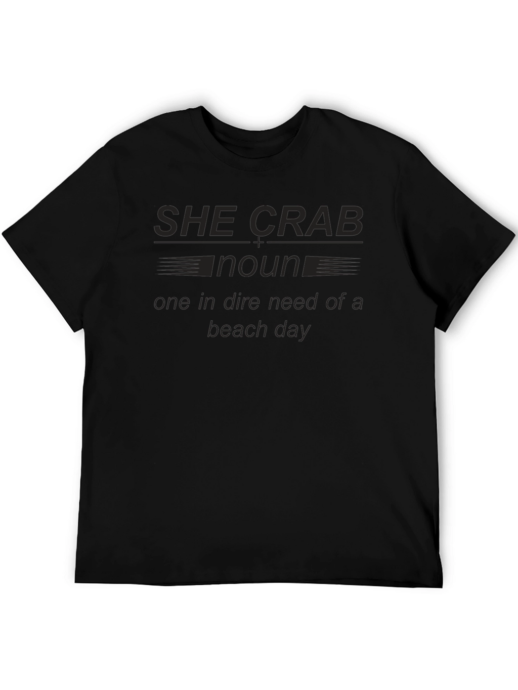 She Crab Noun Beach Day T-Shirt