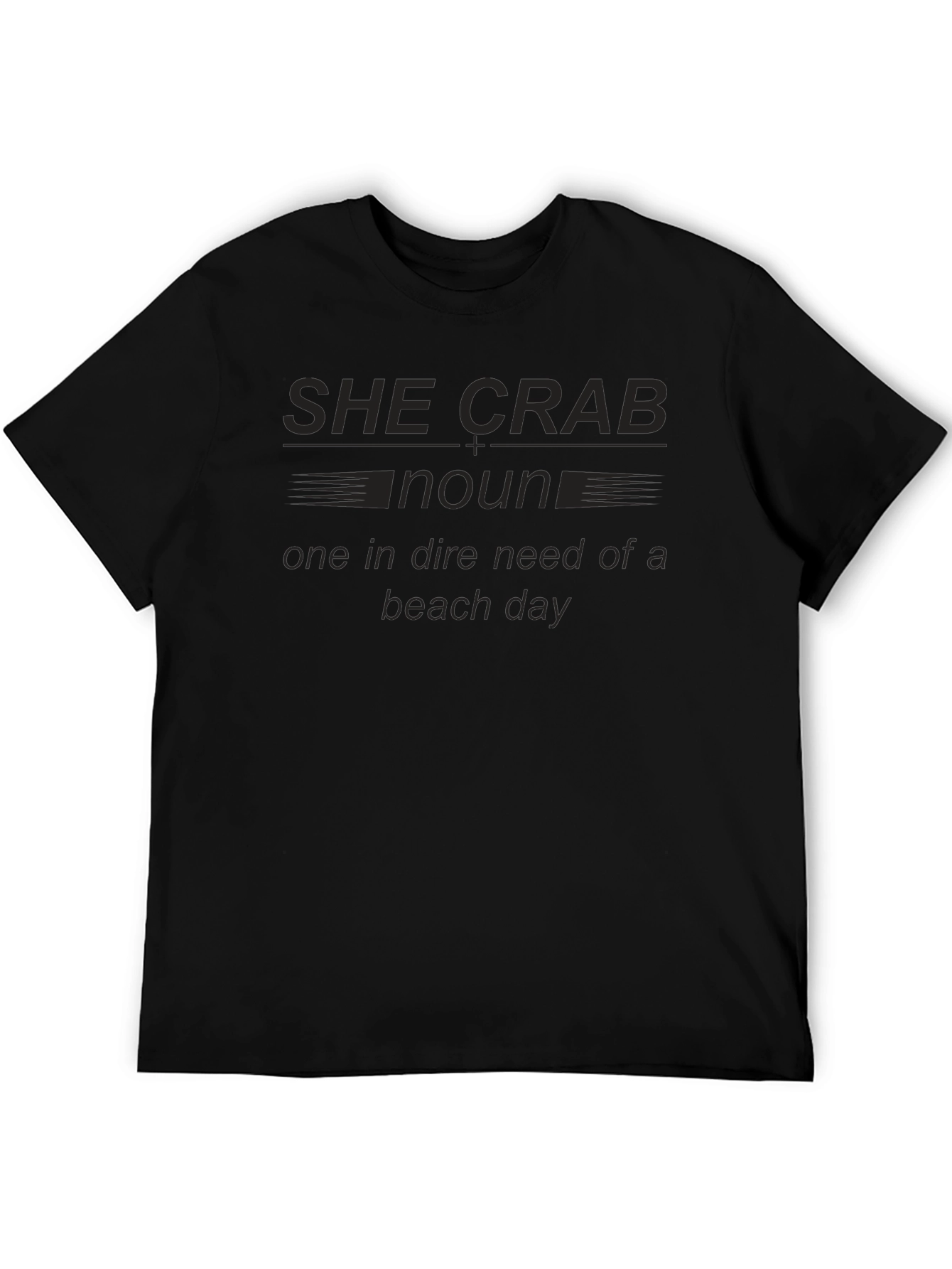 She Crab Noun Beach Day T-Shirt