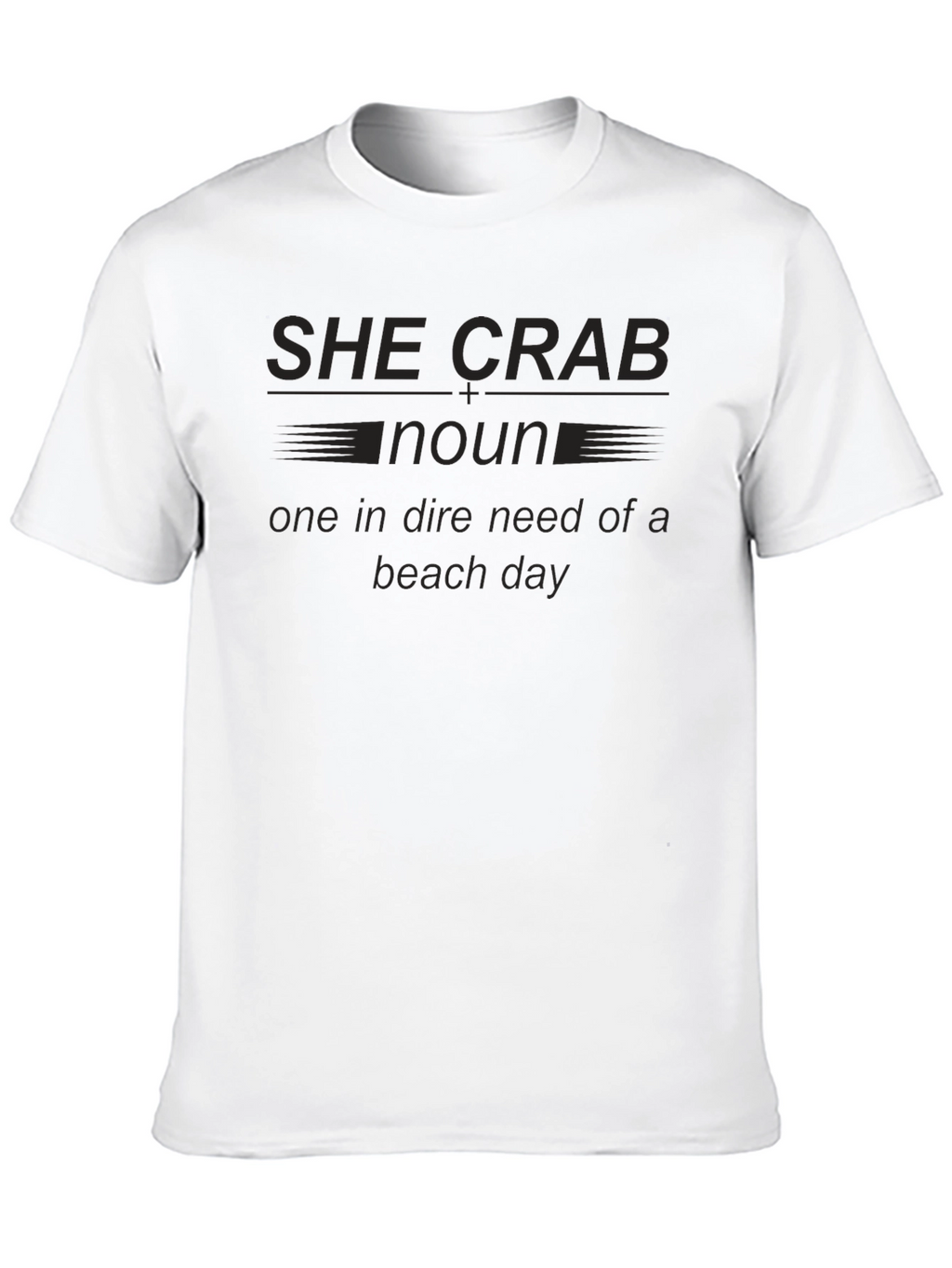 She Crab Noun Beach Day T-Shirt