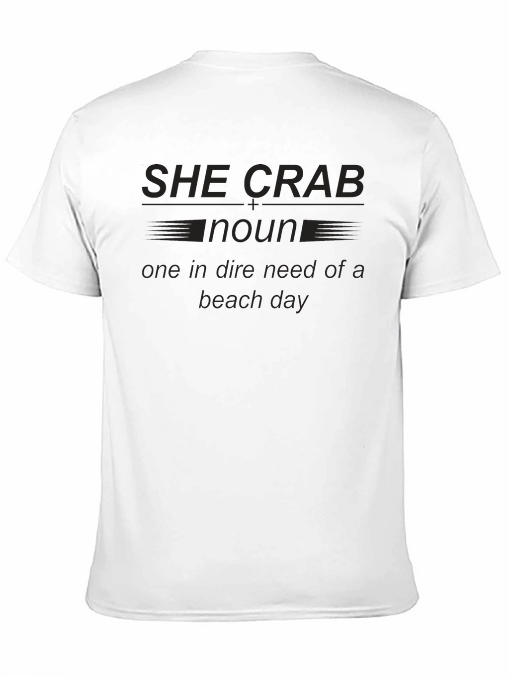 She Crab Noun Beach Day T-Shirt
