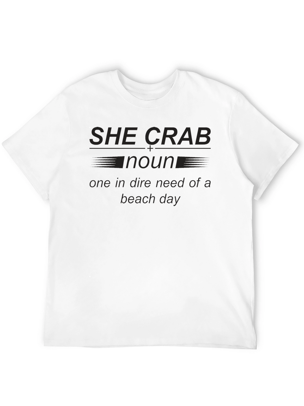 She Crab Noun Beach Day T-Shirt