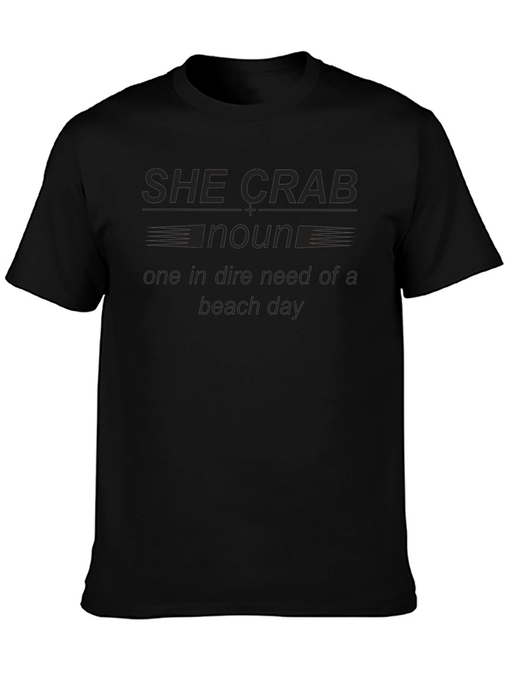 She Crab Noun Beach Day T-Shirt