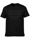 She Crab Noun Beach Day T-Shirt