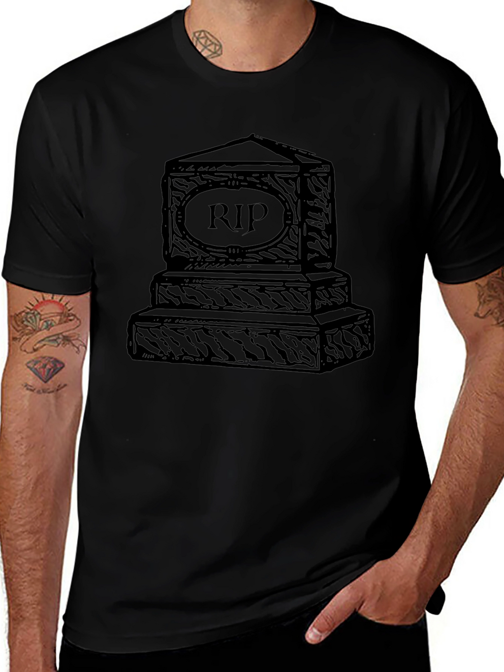 RIP Tombstone Graphic T-Shirt - Dark Humor Tee