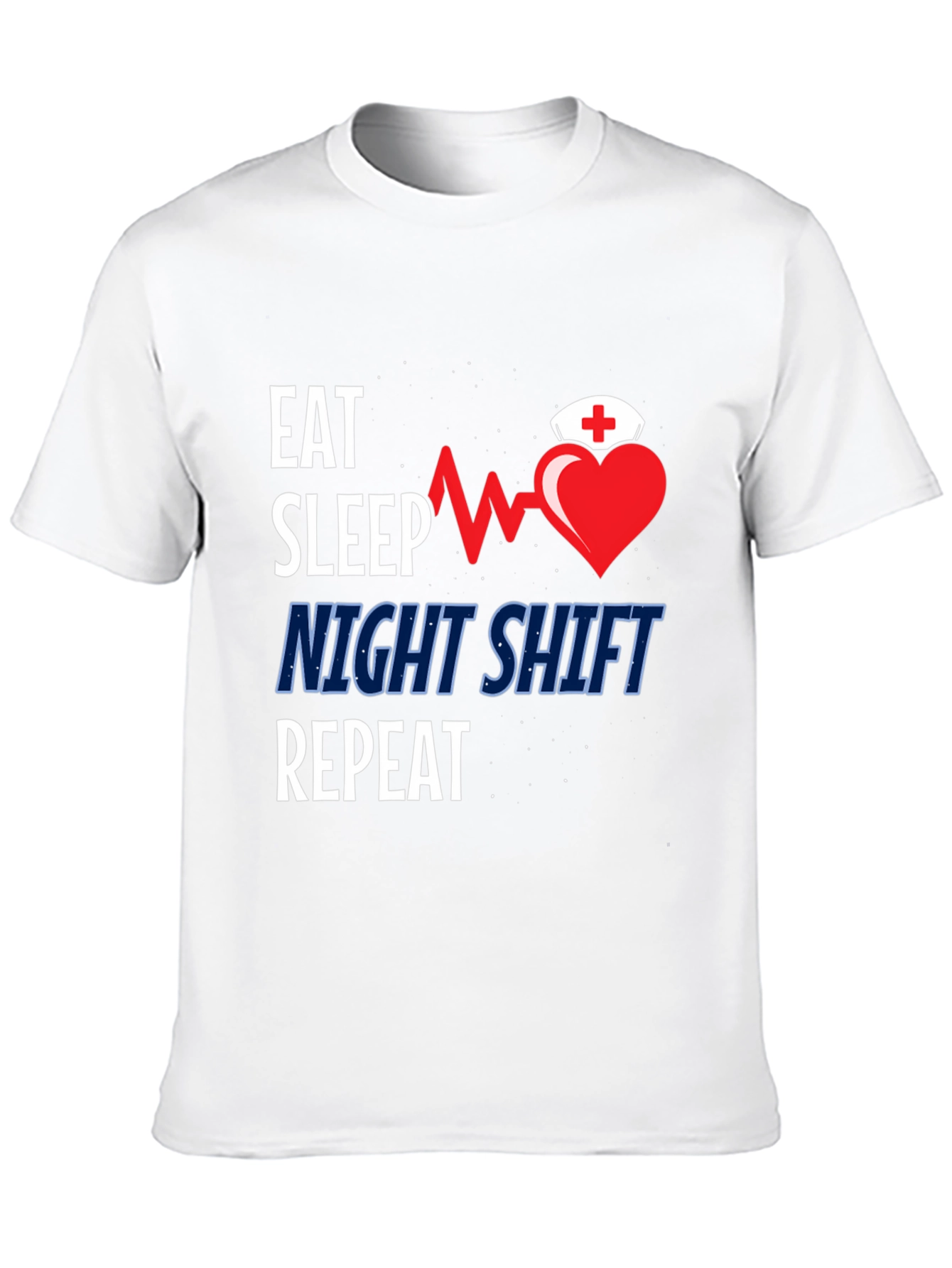 Eat Sleep Night Shift Repeat Graphic Tee