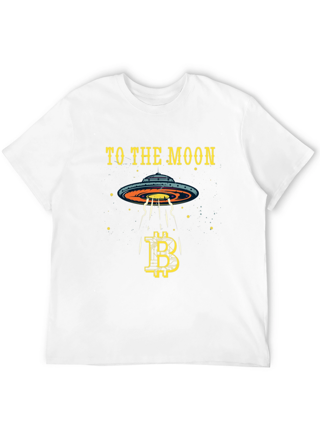 Bitcoin to the Moon T-Shirt Crypto Alien UFO