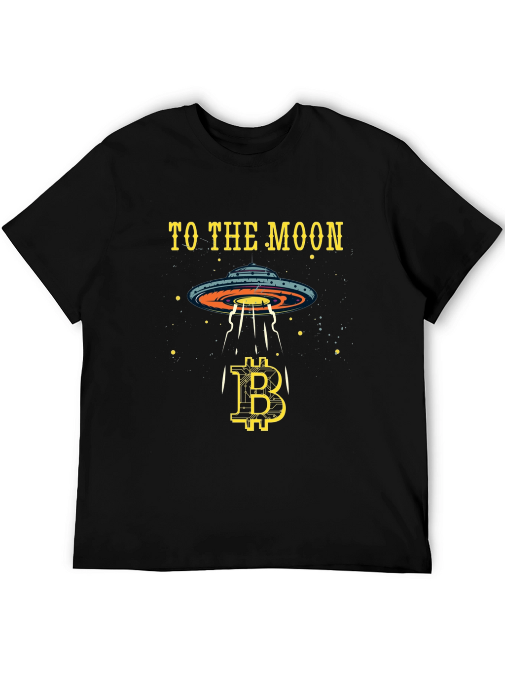 Bitcoin to the Moon T-Shirt Crypto Alien UFO