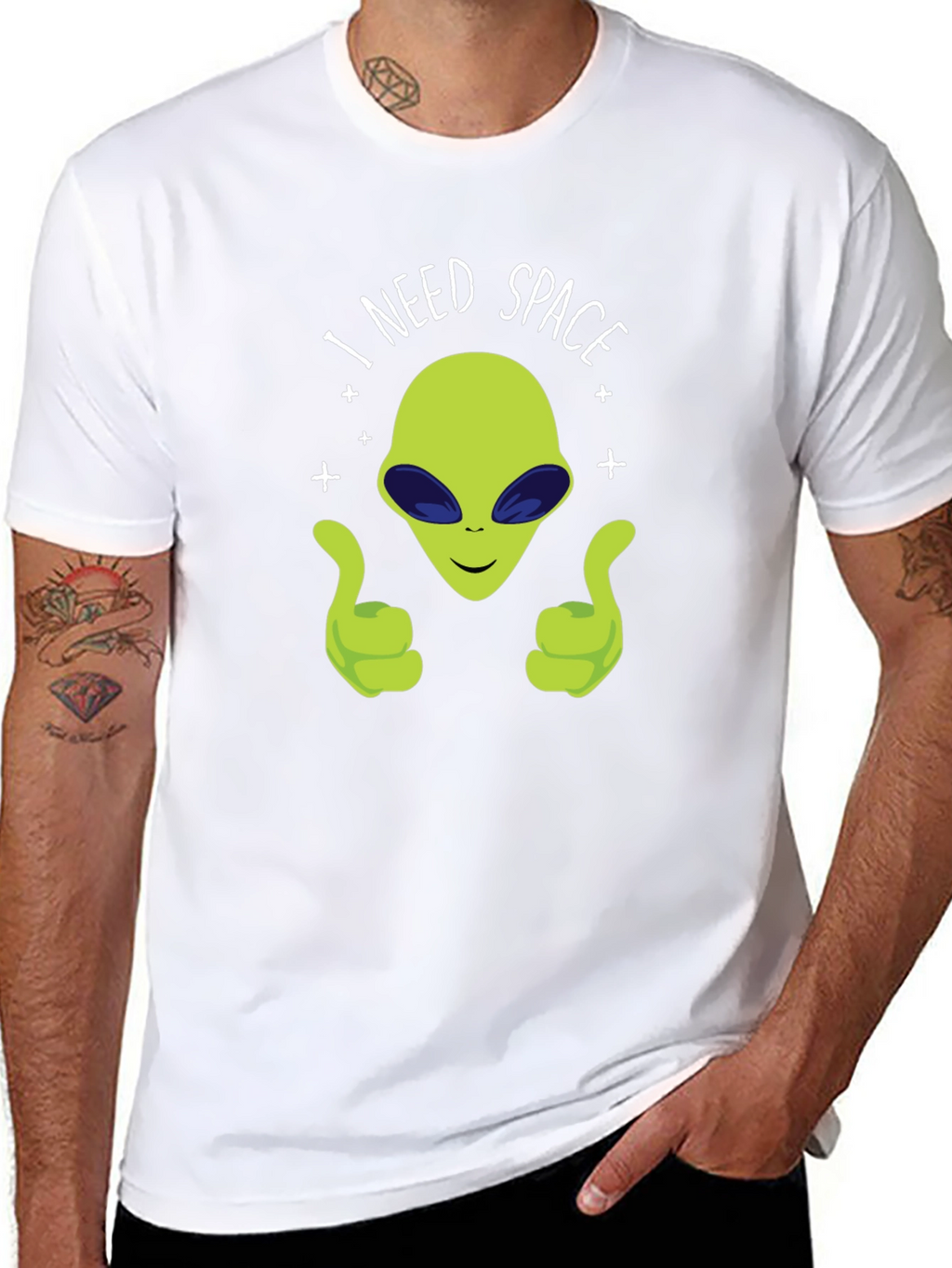 I Need Space Alien Graphic T-Shirt
