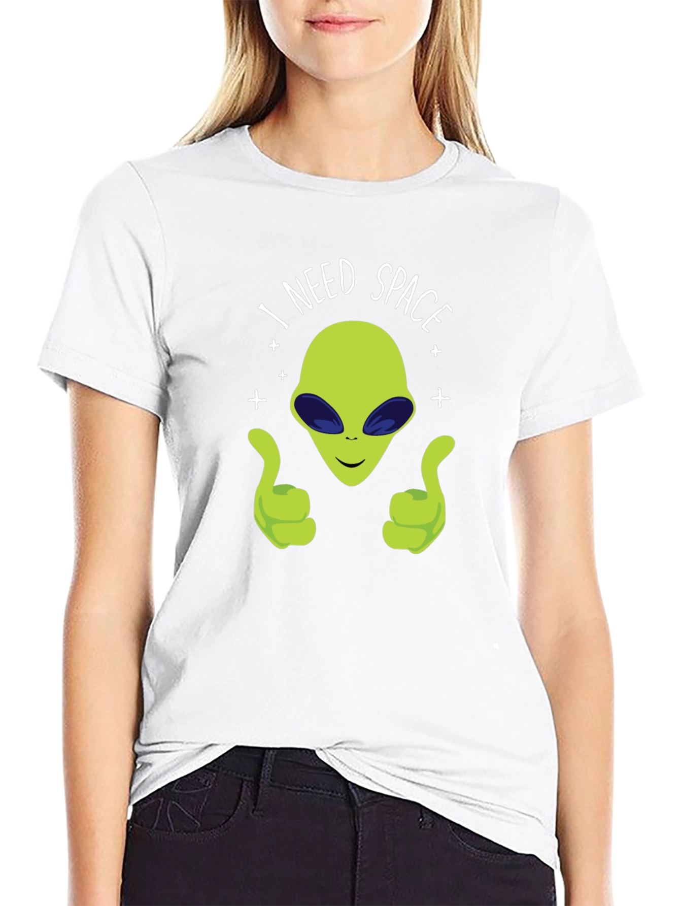 I Need Space Alien Graphic T-Shirt