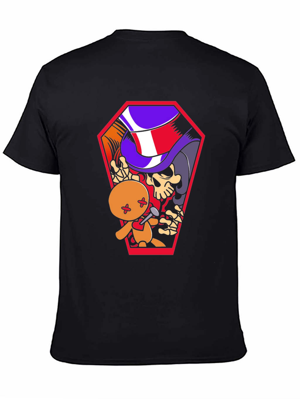Voodoo Doll Coffin Graphic Tee