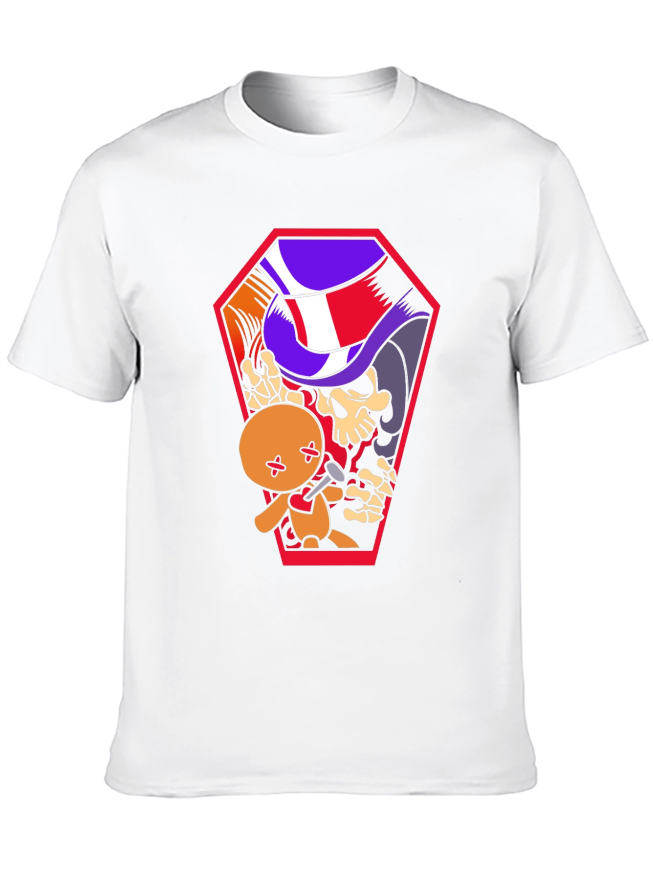 Voodoo Doll Coffin Graphic Tee