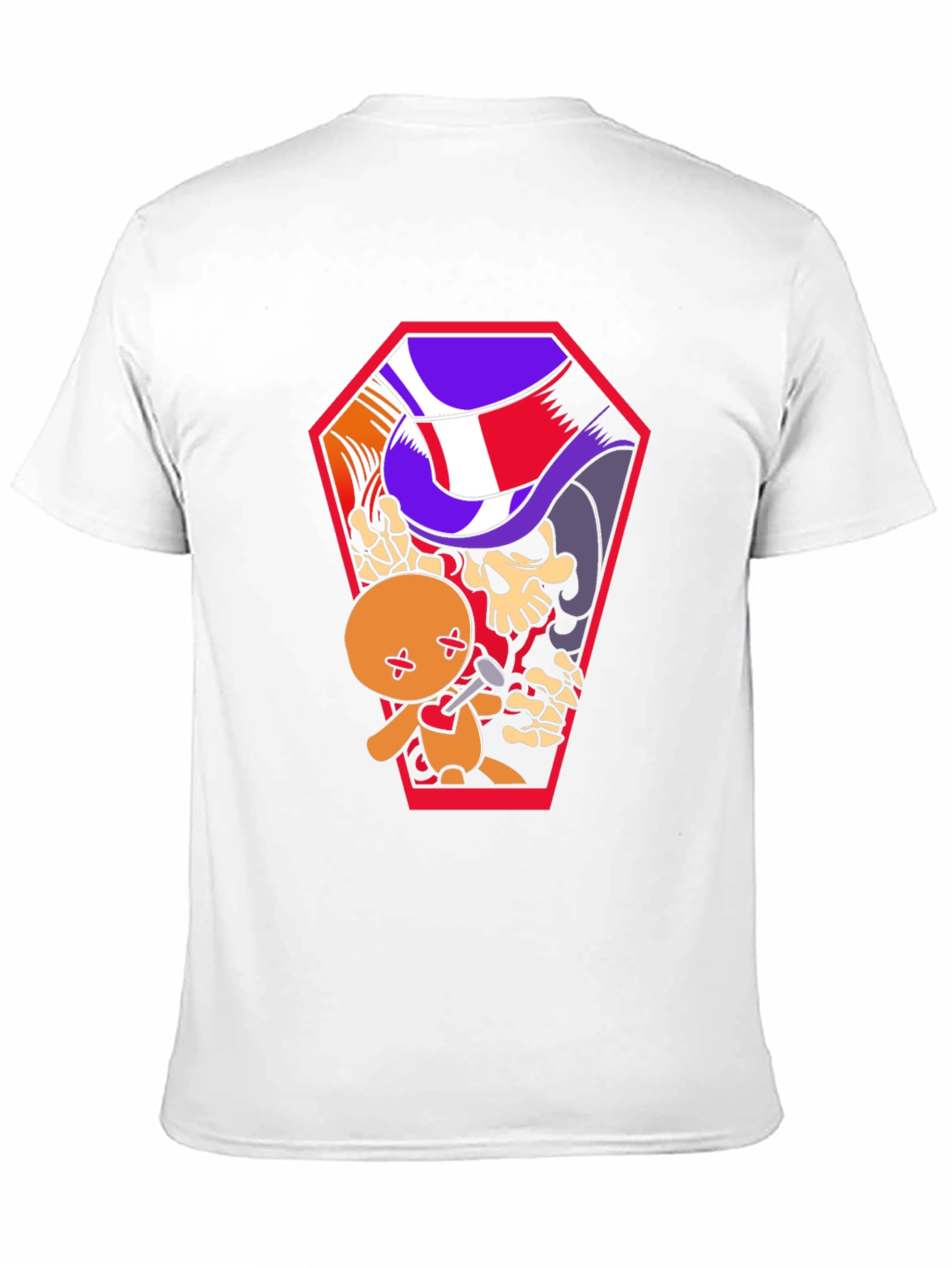 Voodoo Doll Coffin Graphic Tee