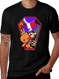Voodoo Doll Coffin Graphic Tee