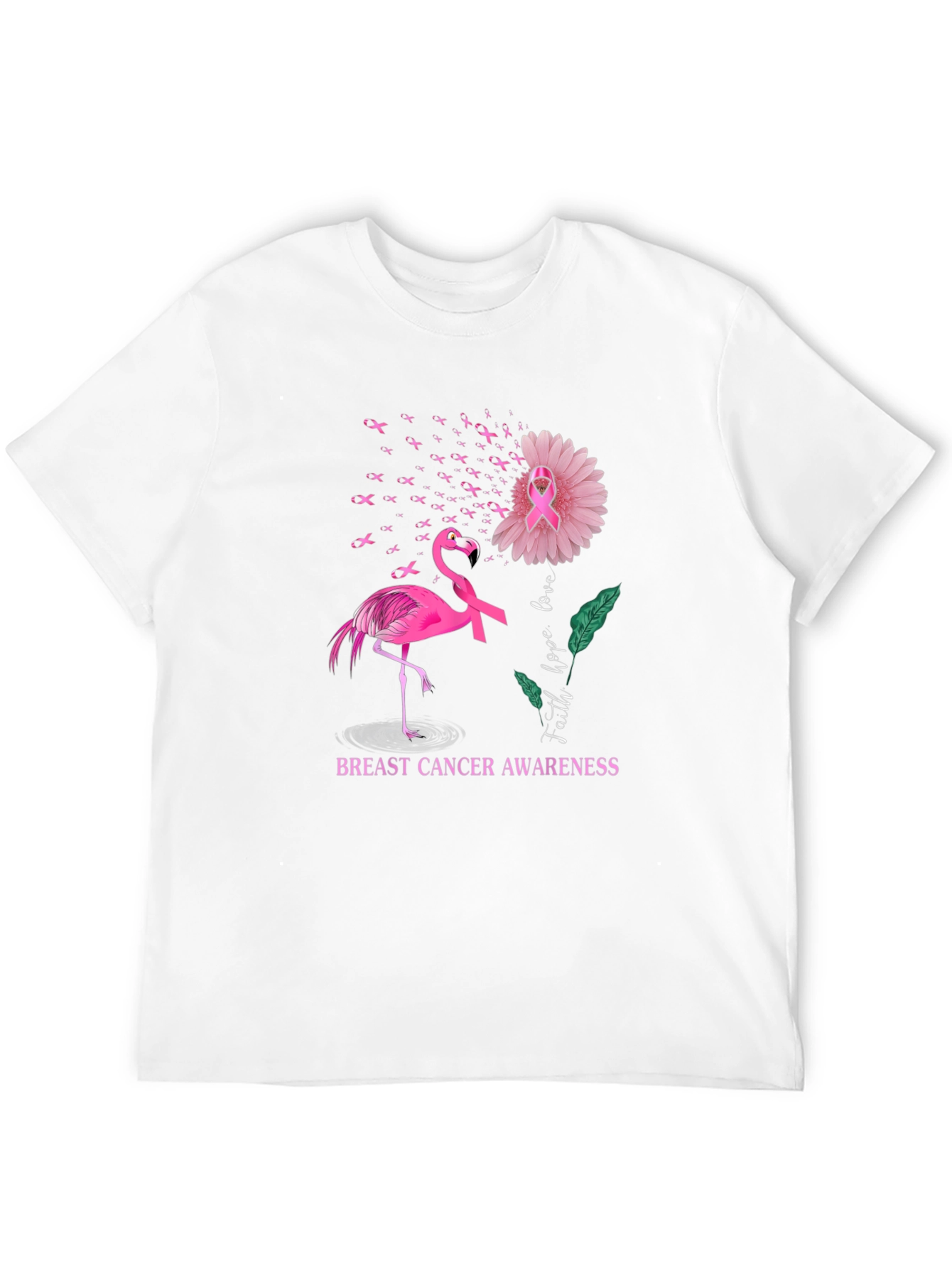 Breast Cancer Awareness Flamingo T-Shirt