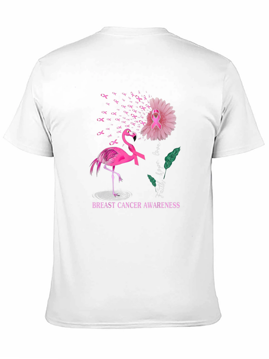 Breast Cancer Awareness Flamingo T-Shirt
