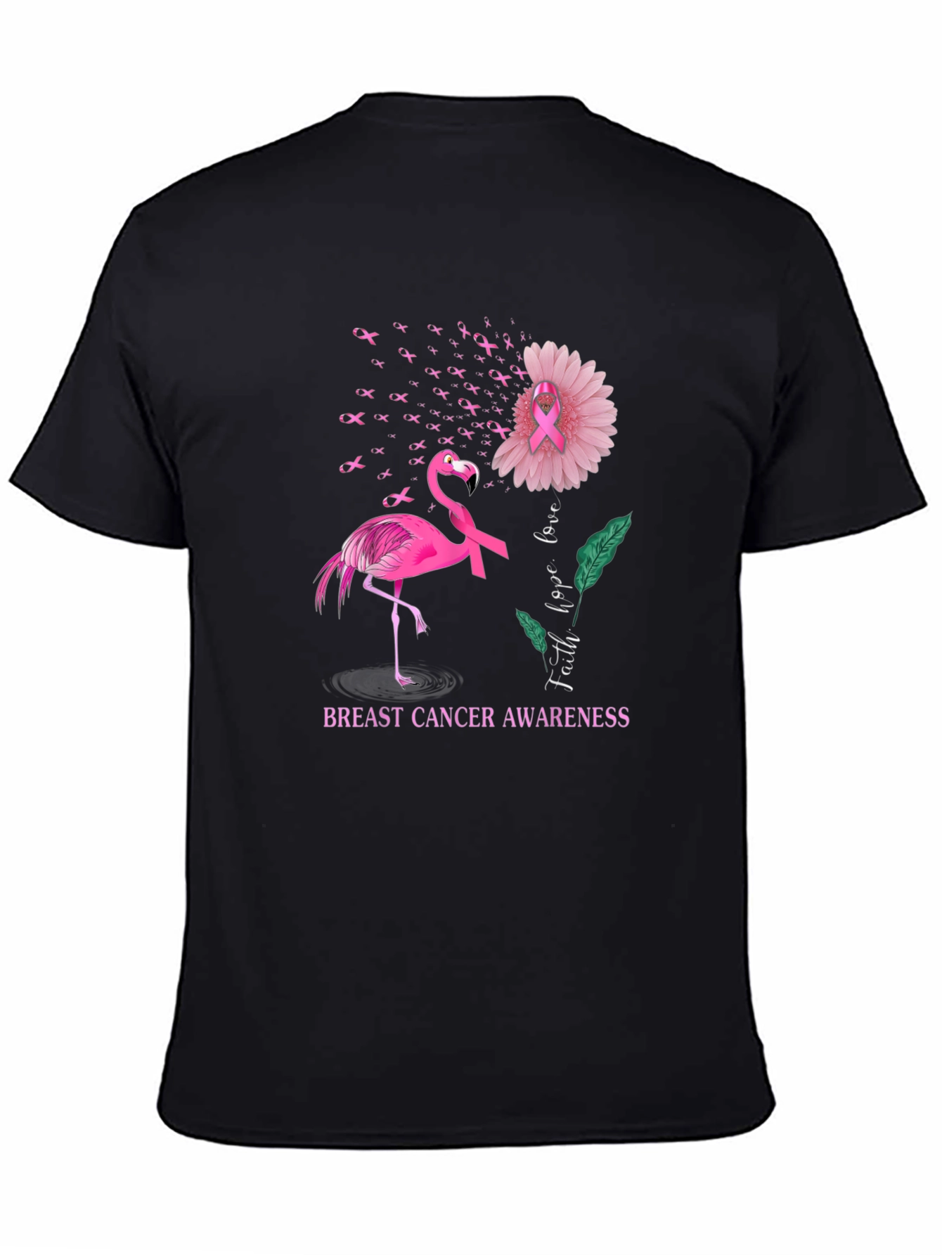 Breast Cancer Awareness Flamingo T-Shirt