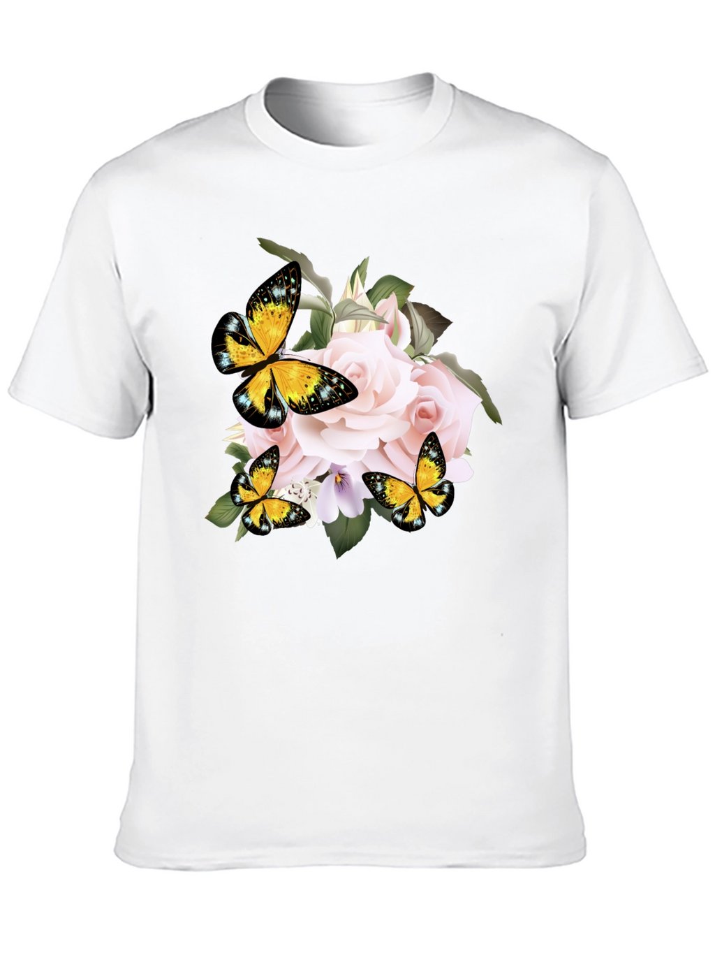 Floral Butterfly Graphic Tee