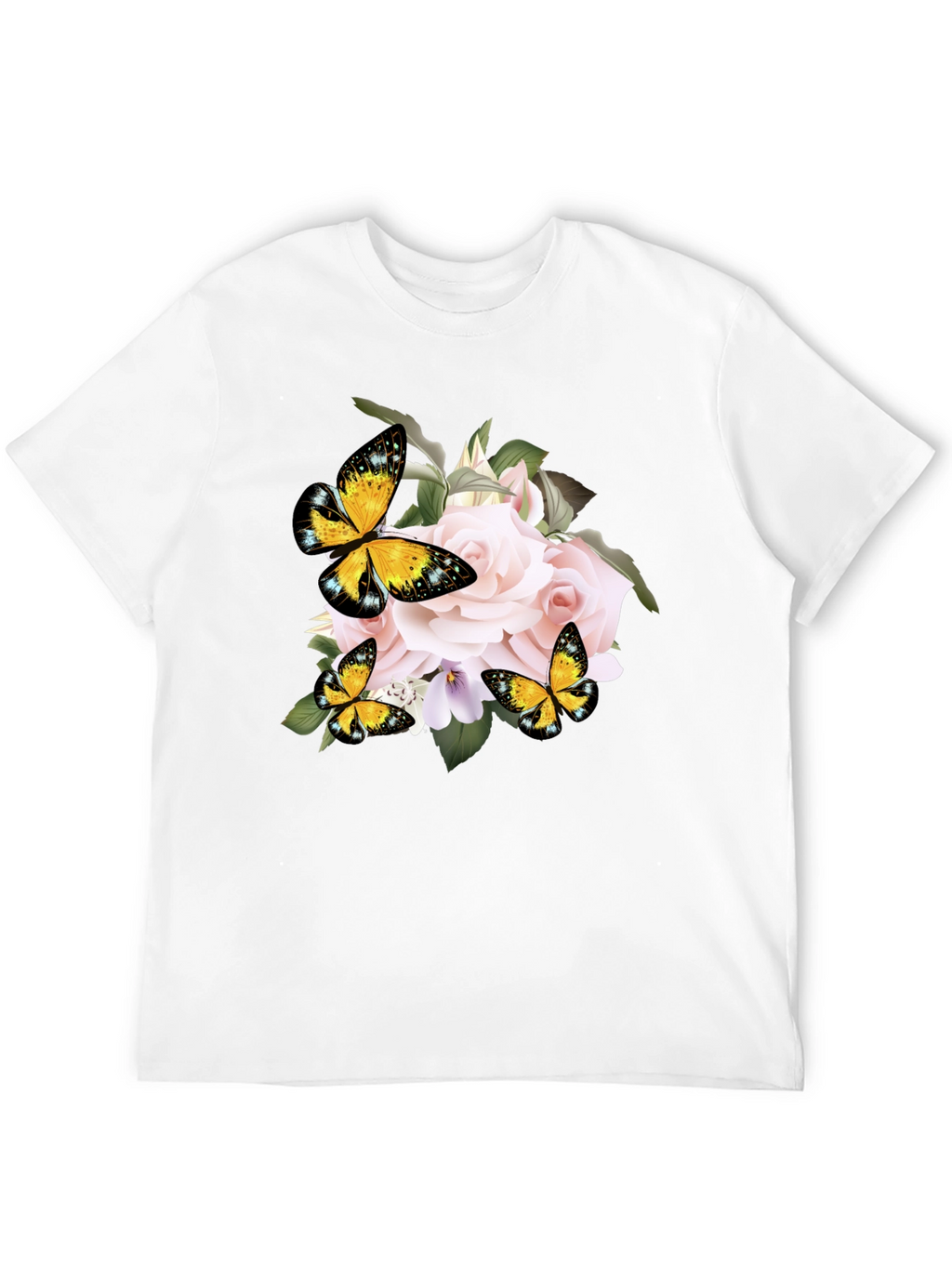 Floral Butterfly Graphic Tee