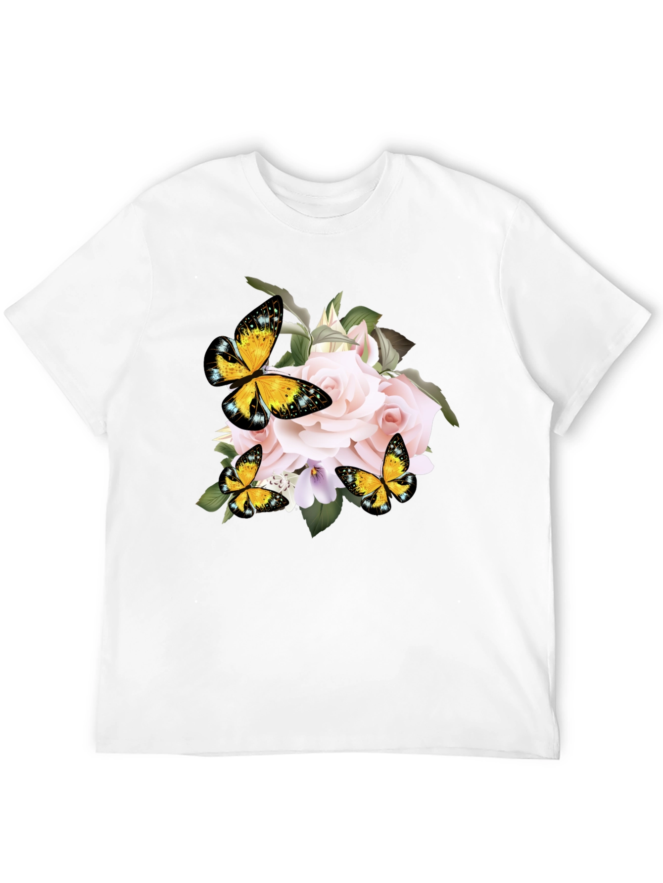 Floral Butterfly Graphic Tee