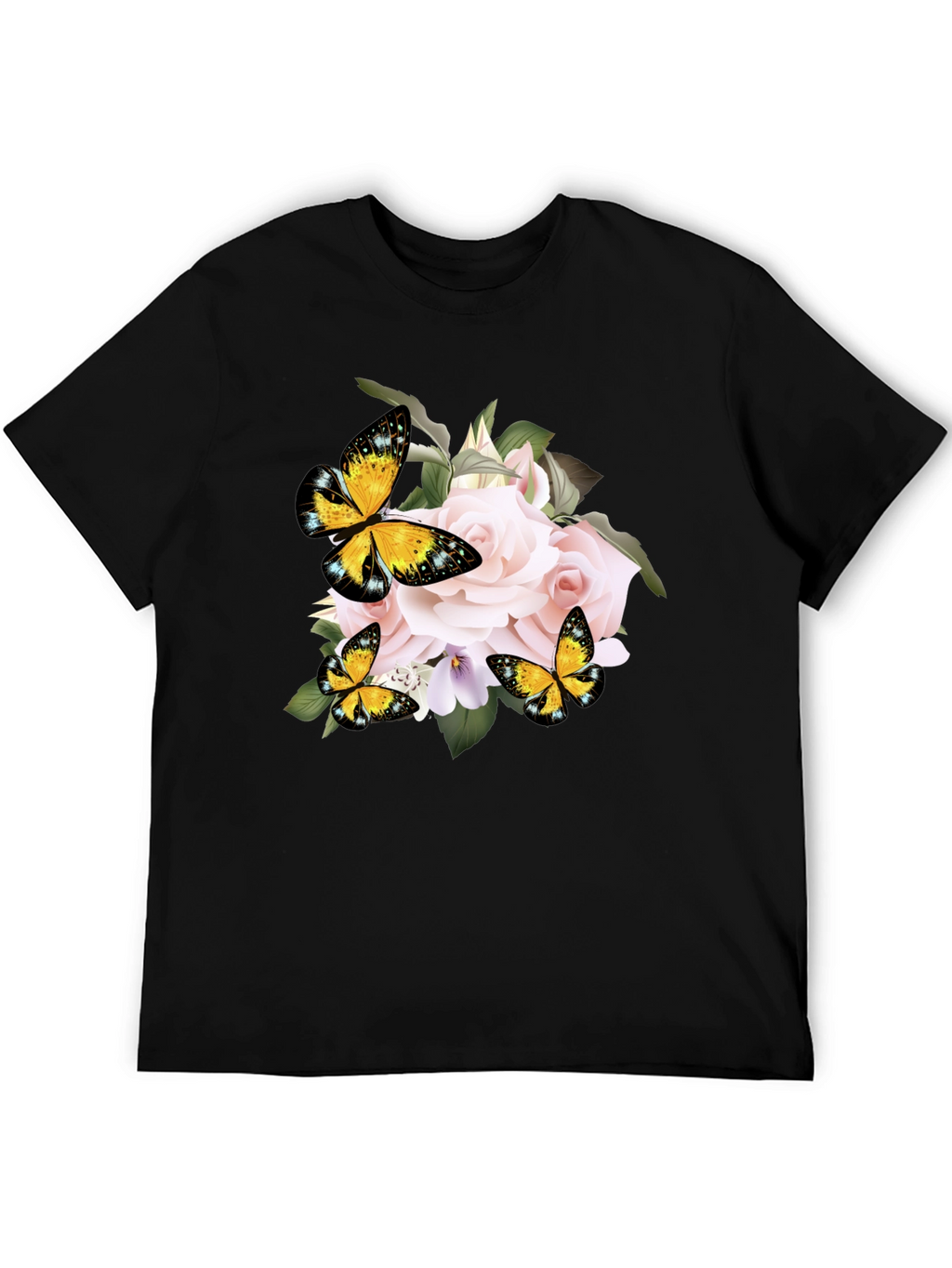 Floral Butterfly Graphic Tee