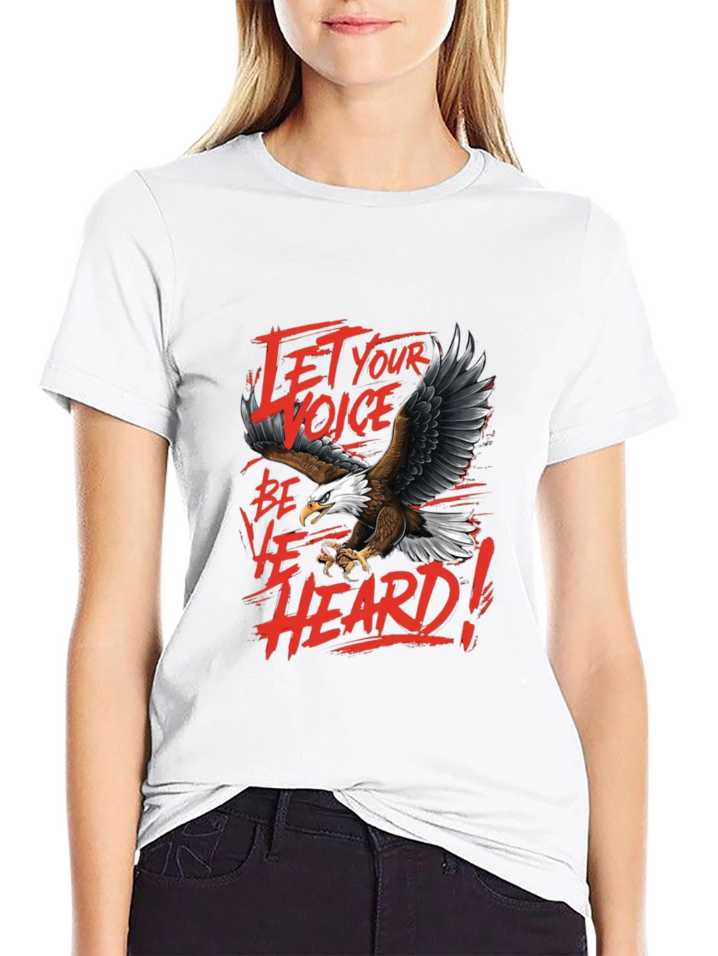 Let Your Voice Be Heard Eagle Graphic Tee