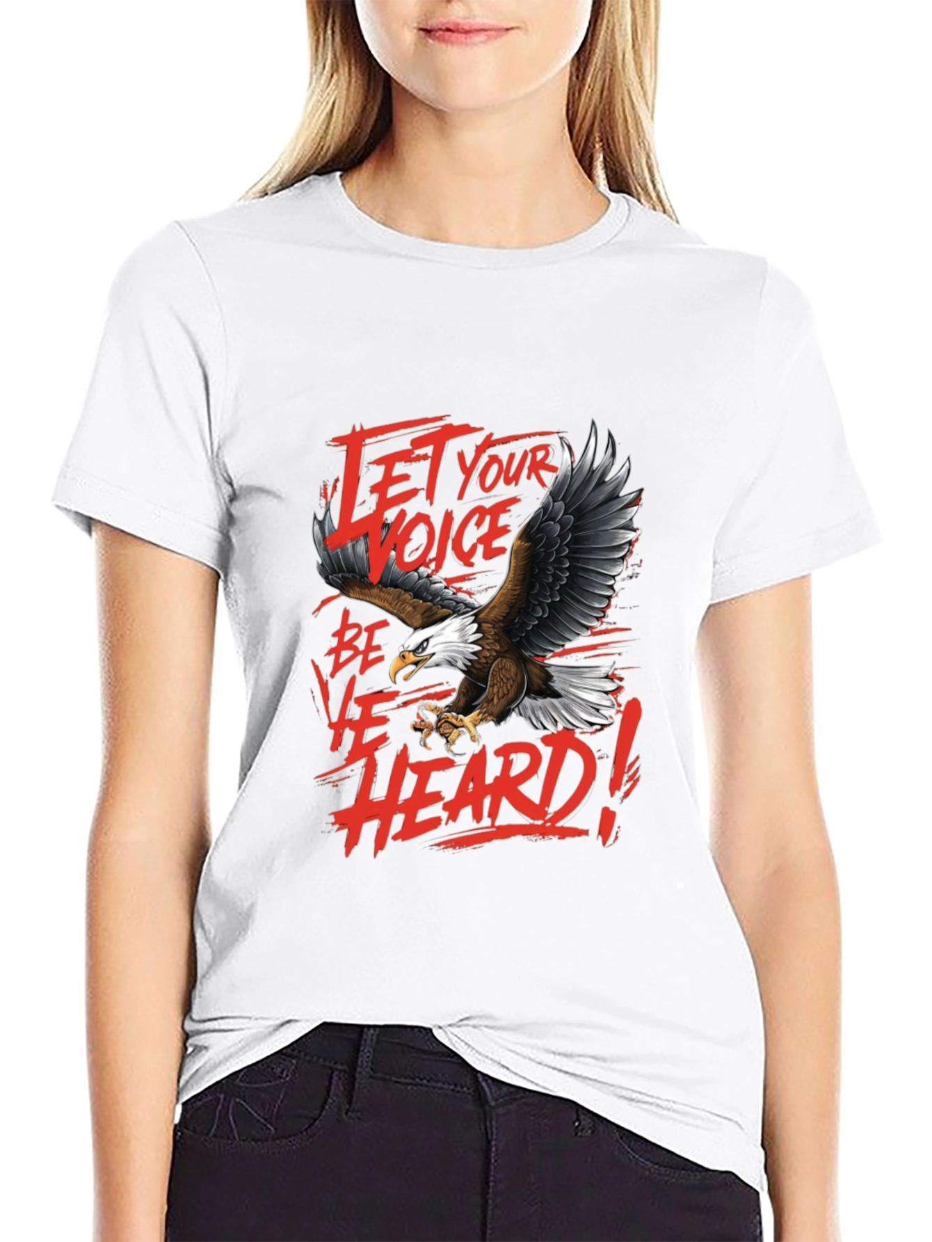 Let Your Voice Be Heard Eagle Graphic Tee