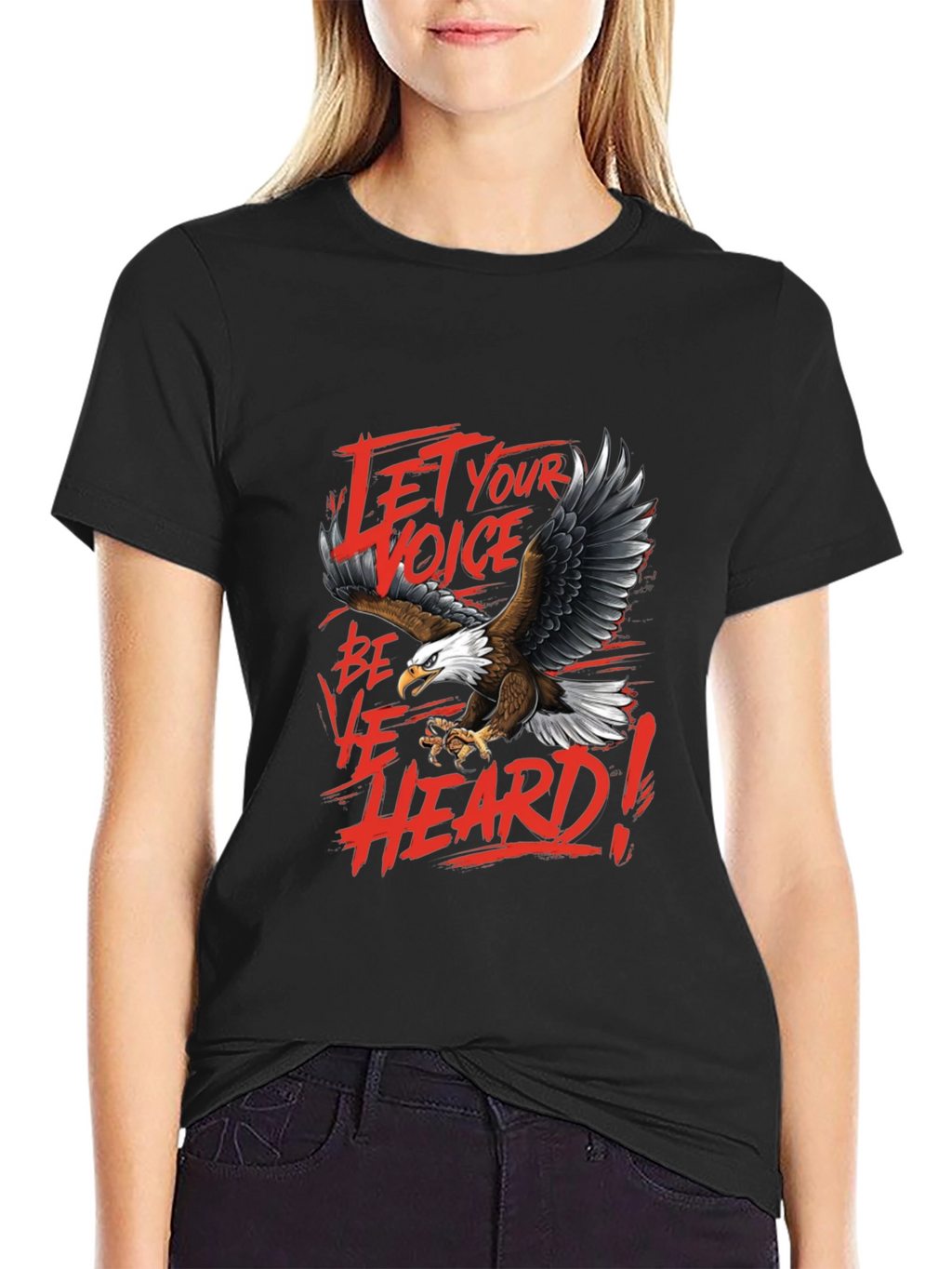 Let Your Voice Be Heard Eagle Graphic Tee