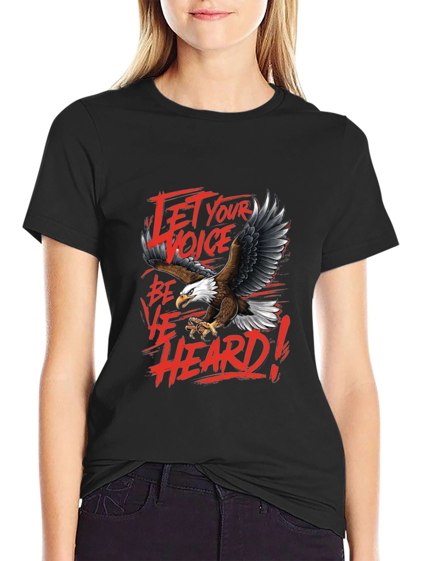 Let Your Voice Be Heard Eagle Graphic Tee