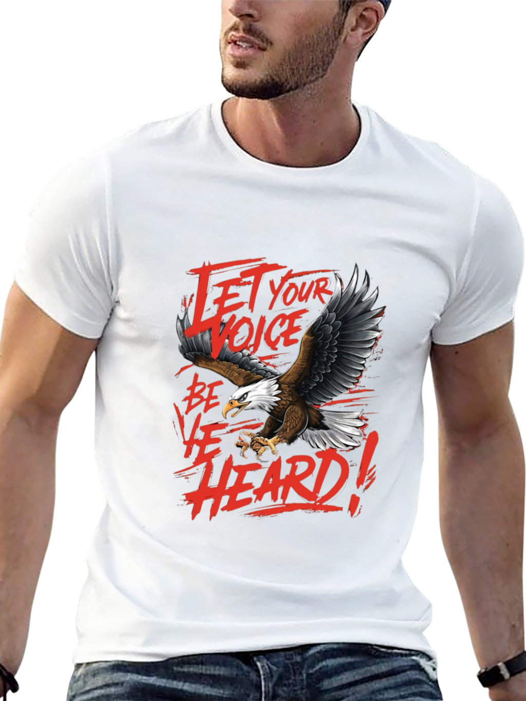 Let Your Voice Be Heard Eagle Graphic Tee