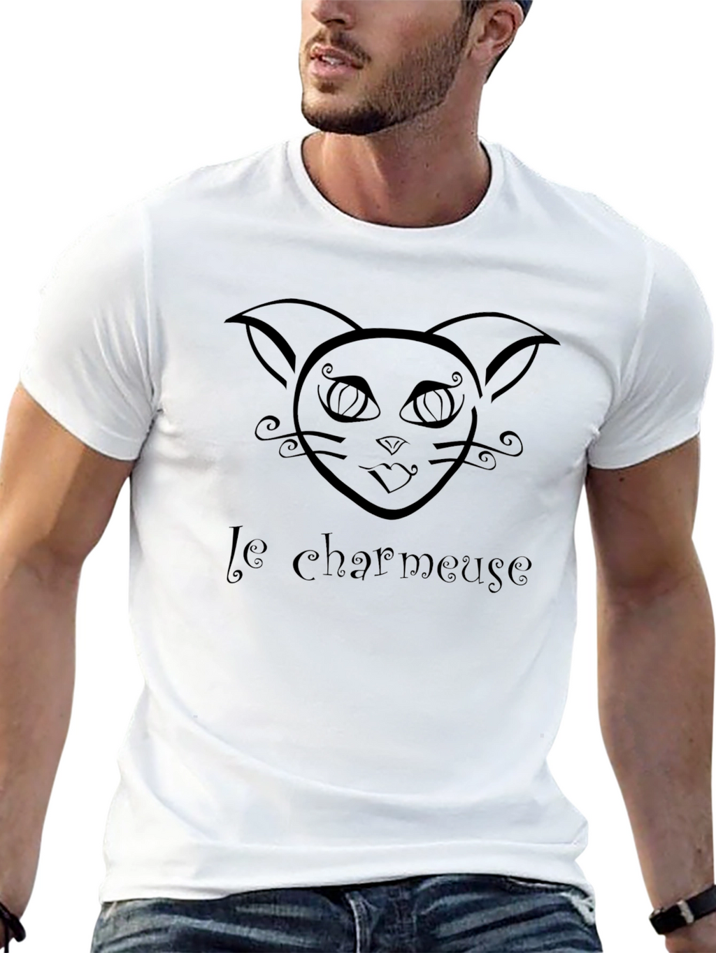 Le Charmeuse Black Cat Tee