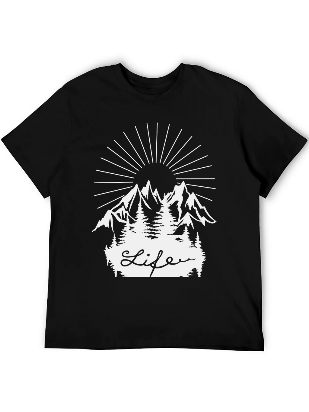 Nature Life Graphic Tee - Black