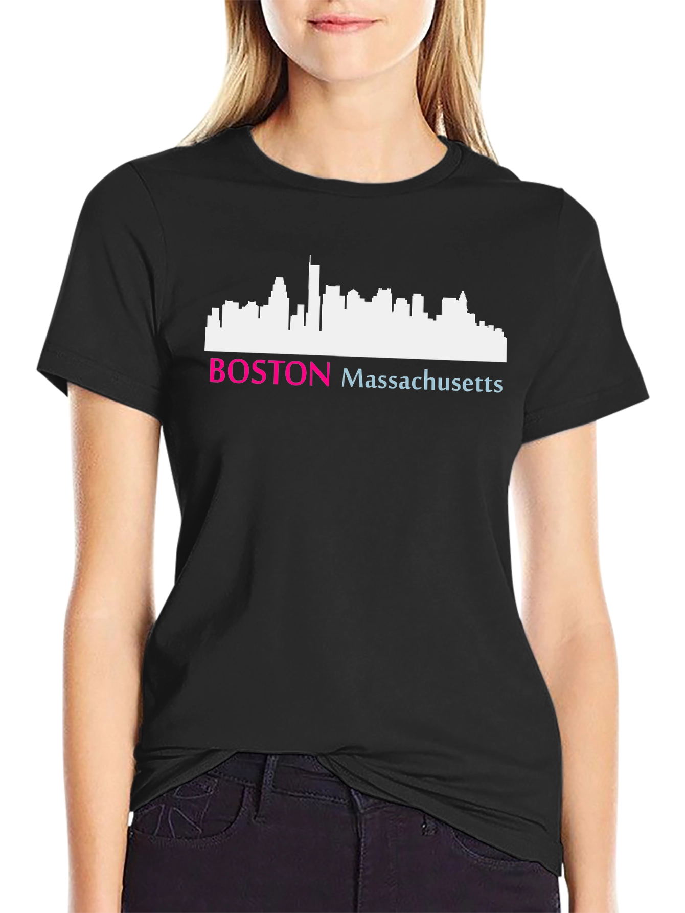 Boston Massachusetts Skyline T-Shirt