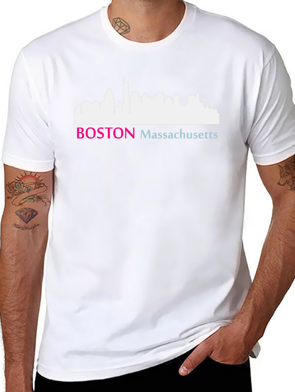 Boston Massachusetts Skyline T-Shirt