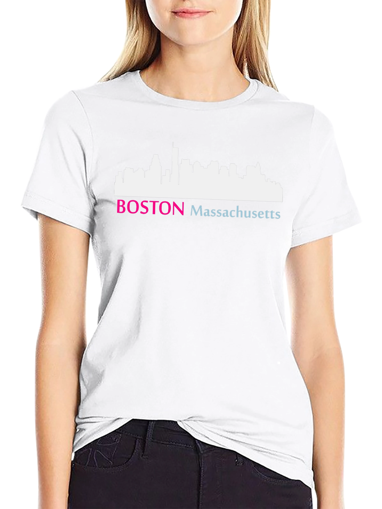 Boston Massachusetts Skyline T-Shirt