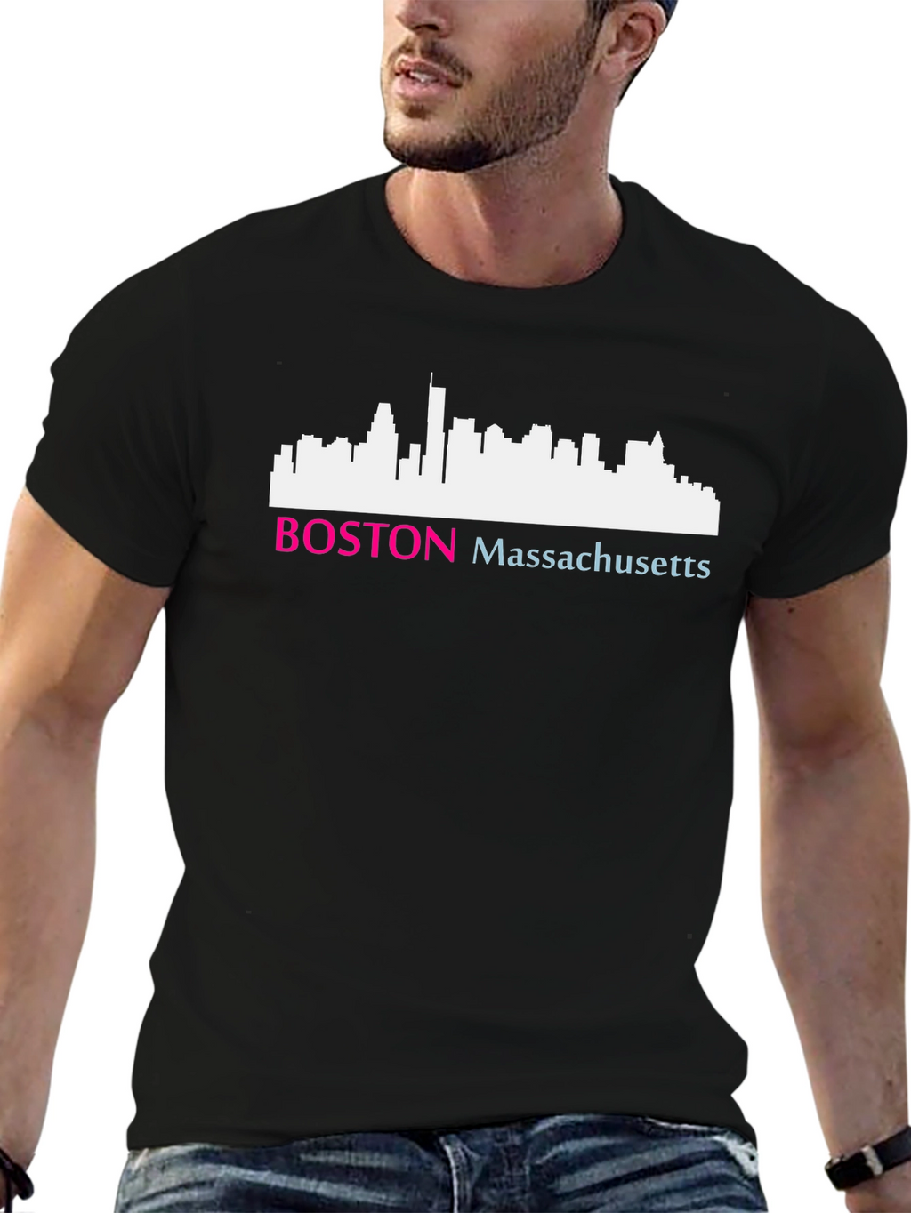 Boston Massachusetts Skyline T-Shirt