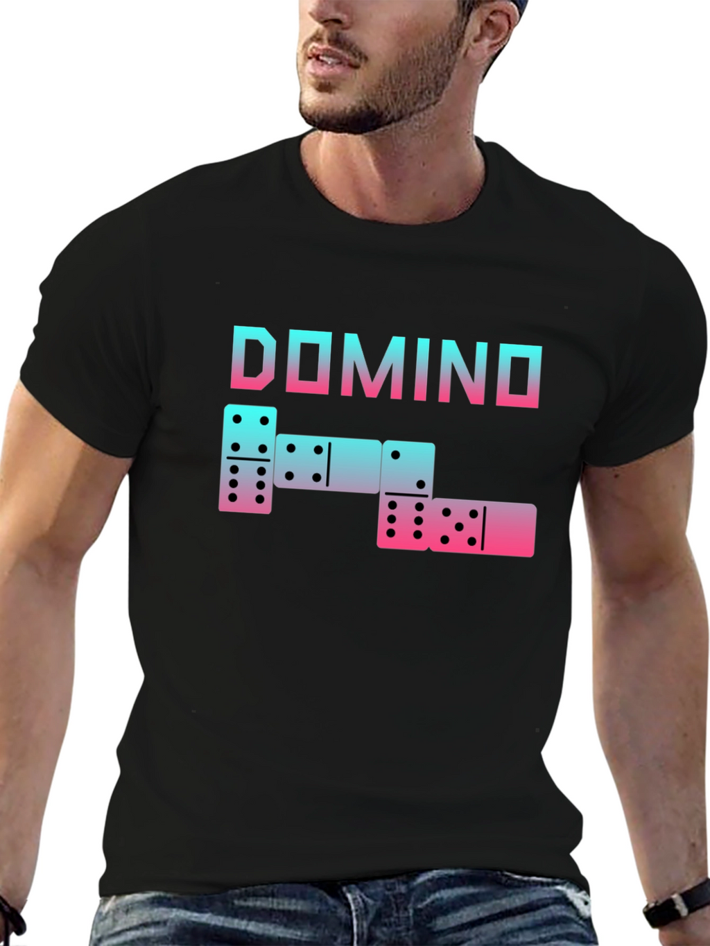 Domino Graphic Tee - Fun & Stylish Cotton T-Shirt